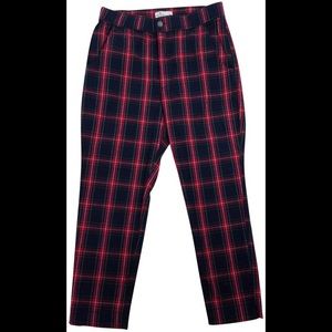 HOLLISTER RED AND GREEN PANTS SIZE MEDIUM